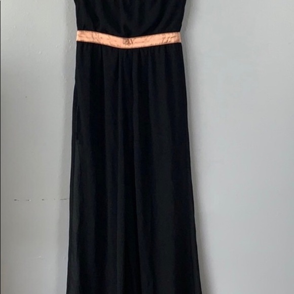 Beautiful satin pink and black jumpsuit - Picture 5 of 5